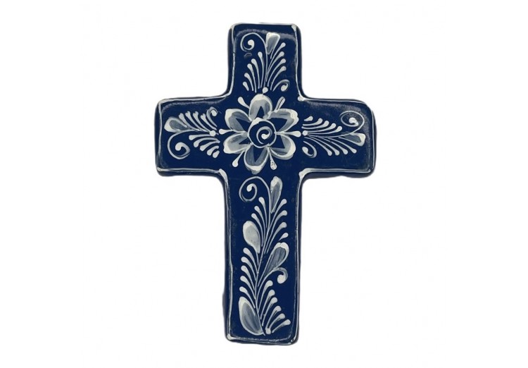 Magnet ceramică cruce (diverse culori)